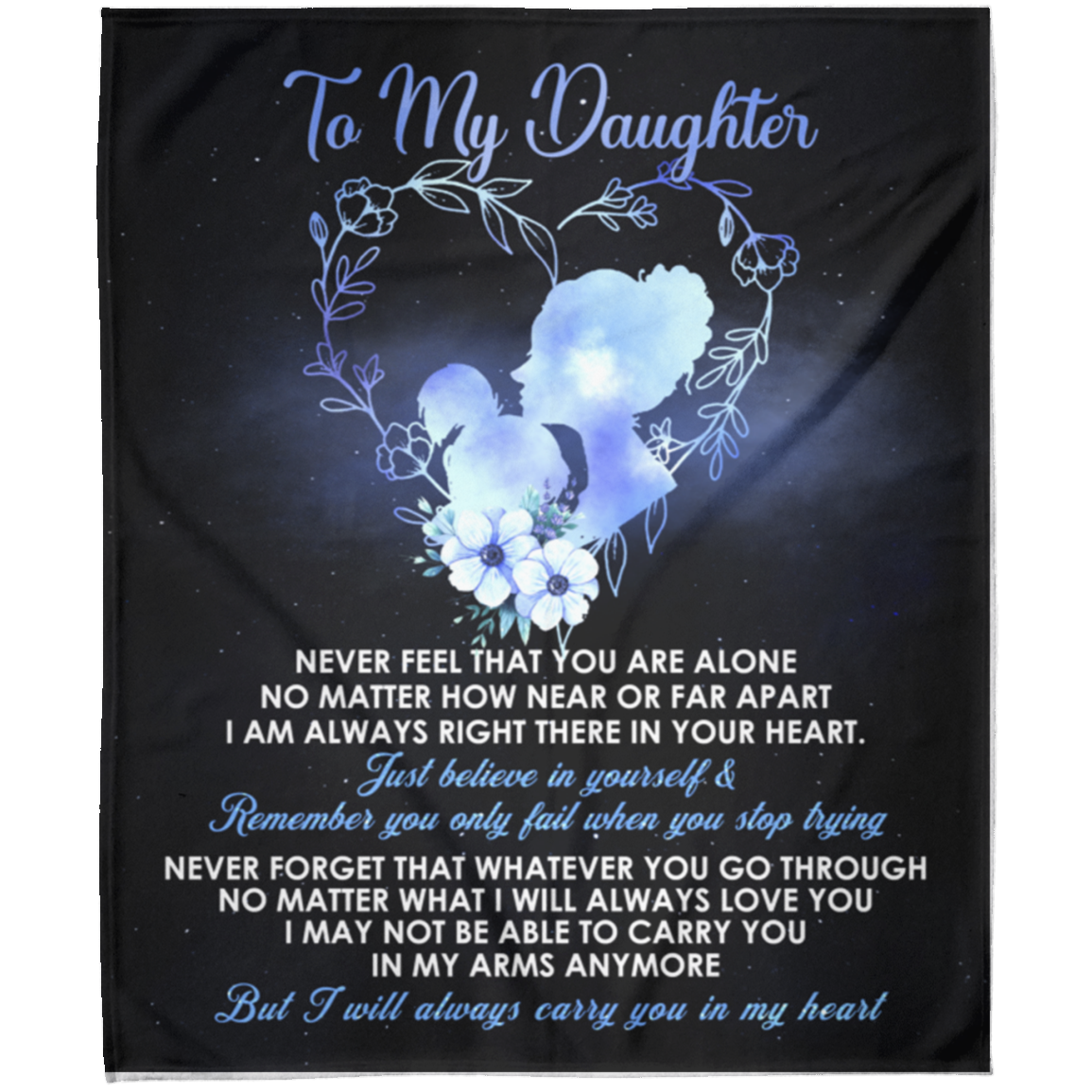 To My Daughter | FLM Arctic Fleece Blanket 50x60
