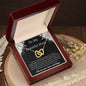To My Beautiful Mom | I Love You, Forever & Always - Interlocking Hearts necklace