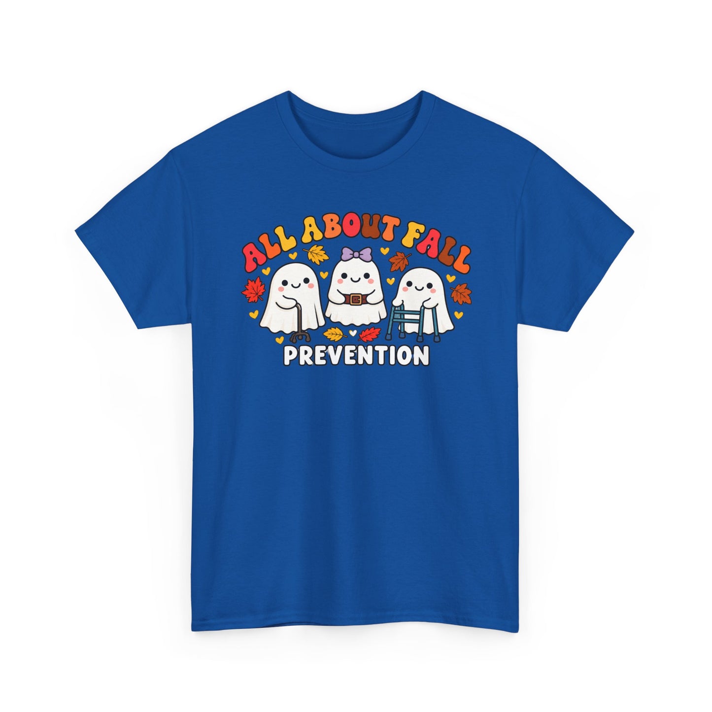 All About Fall Prevention T-Shirt — Cute Ghosts Fall Prevention Tee