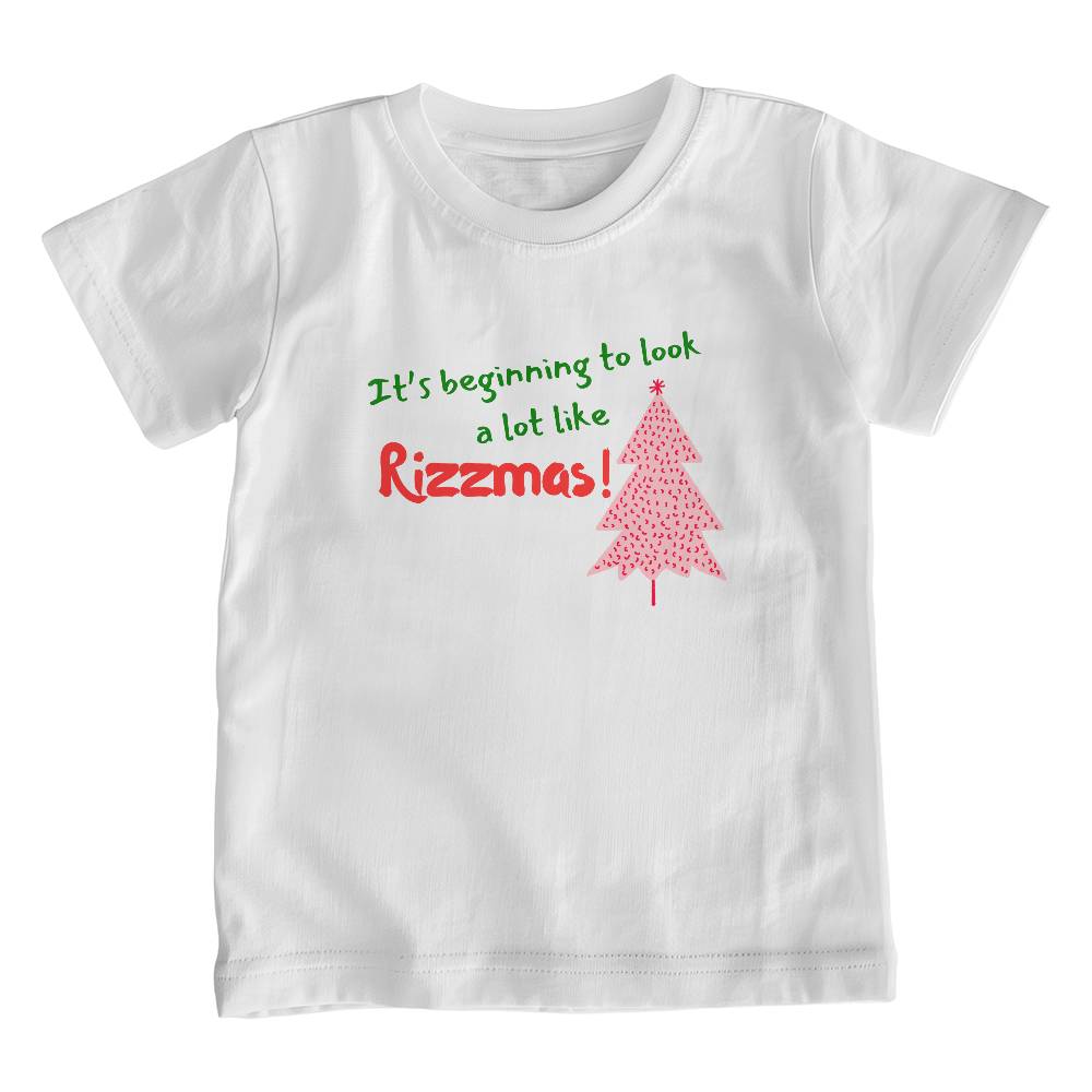 It's beginning to look a lot like Rizzmas! Kid's shirt.